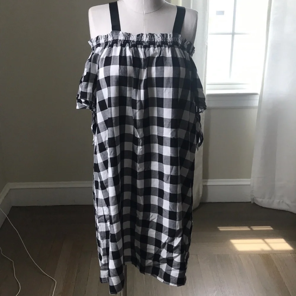 Loft checked dress